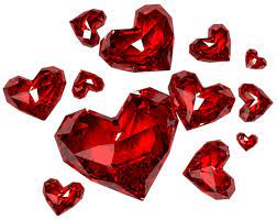 Diamond Hearts Png Clipart Clip Art Free Clip Art Red Glass Heart