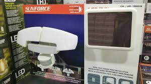Costco Sunforce Solar Motion Security Light Led 39 Now 29 Youtube
