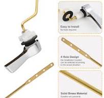 Hibbent 2 Pack Universal Side Mount Toilet Handle Angle-Mount Adjustable  Trip Lever Tank Flush Lever Replacement Handle with 2 Pieces Stainless  Steel ...