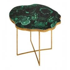 Green Agate Gold Base Accent Side Table Gold Side Table Accent Side Table Side Table