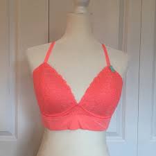 Pink Vs Coral Racerback Bra Size Large Nwt