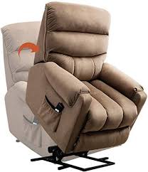 Buy Anj Power Lift Recliner Chair Elderly Heavy Duty Safety Motion Reclining Mechanism Antiskid Fabric Sofa Living Room Chair Light Brown Online Favorite Recliner Chair Living Room Sofa Fabric Sofa