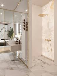 Lighting is an integral piece of the puzzle when designing a bathroom retreat too, as light can entirely change the mood of a space. Five Ways To Create A Luxury Bathroom L Essenziale Luxurybathroomapartments Bathroom Design Luxury Bathroom Interior Design Bathroom Interior