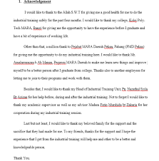 (a) to expose the trainee to the environment in the world of work. A Syabil Contoh Final Report Li Kptm