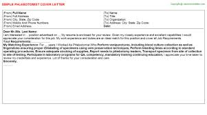 Phlebotomist Cover Letter