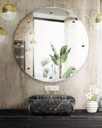 Even in small bathroom spaces, a large mirror can be used successfully. 5 Unique Mirrors To Glam Up Your Bathroom Design Maison Valentina Blog