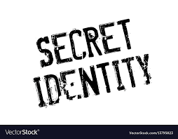 Secret identity rubber stamp Royalty Free Vector Image