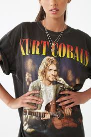 Kurt Cobain Graphic T Shirt Dress Forever 21 Nirvana Shirt Kurt Cobain Shirt Womens Fashion Trends