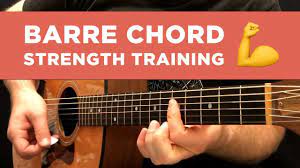 To be able to change to barre chord fluently, you'll need to practice forming them from out of thin air. Barre Chord Strength Training Exercise Guitar Practice Tip Youtube