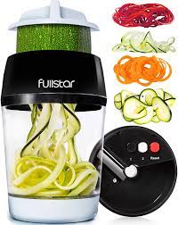 These easy spiralized zucchini recipes are the secret to getting dinner on the table fast! Buy Fullstar Vegetable Spiralizer Vegetable Slicer 4 In 1 Zucchini Spaghetti Maker Zoodle Maker Veggie Spiralizer Adjustable Handheld Spiralizer Zucchini Noodle Maker Zucchini Spiralizer With Container Online In Hong Kong B07rn6cg6x