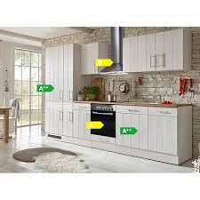 Vasagle sideboard badezimmerschrank, badschrank aus holz beistellschrank kommode mit 4 schubladen, schranktür, verstellbare regalebene, wohnzimmer, küche, flur, tief, freistehend, weiß lhc41w. Respekta Premium Kuchenzeile Berp310lhwc 310 Cm Weiss Larche Nachbildung Online Kaufen Bei Netto