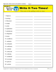 Teaching children to read is an important skill they'll use for the rest of their lives. Fifth Grade Spelling Words List Week 33 K12reader