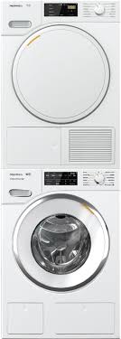 Stackable washer and dryer sets are an easy solution. Miele Miwarde0602 Stacked Washer Dryer Set With Front 13 Off Cash Back