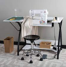 The comet sewing table by sew ready is an affordable and stylish upgrade for your sewing projects. Comet Sewing Craft Table With Drop Down Platform For Sewing Machine Black White Contemporary Laundry Room Other By Studio Designs Houzz