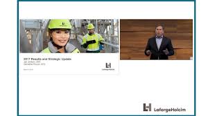 Lafargeholcim 2017 Full Year Results And Strategy Presentation