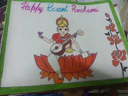 drawing on basant panchami basant panchami art crafts