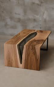 Custom Live Edge Table Made Of Walnut Wood River Table With Etsy In 2020 Wood Resin Table Wood Table Design Coffee Table Wood