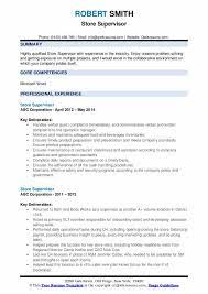 It's a fast and effective way to put together an interview winning document that will get you noticed by the right people. Store Supervisor Resume Samples Qwikresume