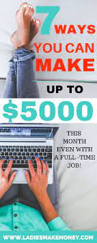 7 Quick Ways To Make Extra Income Working Full Time Fast Quick Money Make Money Blogging Make Quick Money