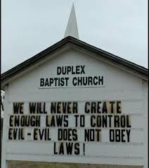More Than Anything Else This Picture Perfectly Illustrates The Total Lack Of Any Real Separation Between Church And St Church Signs Church Sign Sayings Church