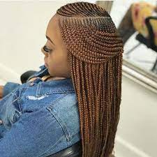 There are tons of different variations of tribal braids! Tribal Braids With Brown Color African Braids Hair Styles African Hair Braiding Styles