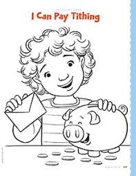 Coloring Page Friend August 2016 Friend Lds Coloring Pages Coloring Pages Tithing