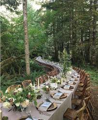 The Most Beautiful Dining Setups For An Unforgettable Wedding Reception Green Wedding Shoes Forest Wedding Reception Summer Garden Party Outdoor Wedding