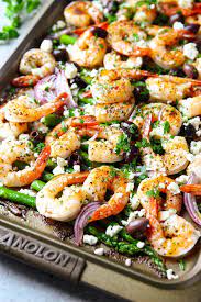 Sheet Pan Mediterranean Shrimp Mediterranean Diet Recipes Dinners Mediterranean Diet Meal Plan Mediterranean Shrimp Recipe
