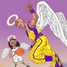 Feel free to use these new kobe bryant images as a background for your pc, laptop, android phone, iphone or tablet. Kobe And Gigi Cartoon Wallpaper Kolpaper Awesome Free Hd Wallpapers