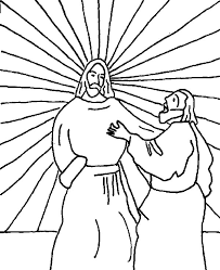 The first of the printable pages depict the baby jesus born in a stable in bethlehem. Doubting Thomas Saw The Light Behind Jesus Coloring Pages Kids Play Color