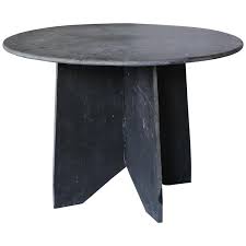 Round Slate Side Table Or Center Table In 2020 Center Table Side Table Slate Coffee Table