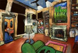 My Old Studio In Nevada City Ca By Douglass Truth Art Folk Art Painting