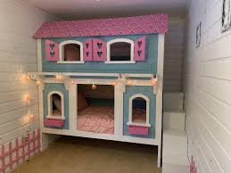 Show all refine by no filters applied browse by brand, bed size & more brand acme furniture (2) allen house (4) ashley furniture (20) discovery world furniture (15) liberty furniture (9) ne kids. Bunk Bed I Made For My Girls Not My Design But Edited The Original And Built In Stair Storage For Their Many Toys Woodworking