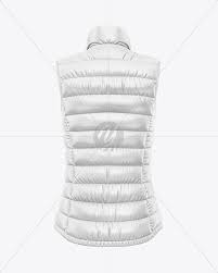 Download Glossy Women S Down Vest Mockup Back View In Apparel Mockups On Yellow Images Object Mockups