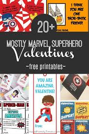 Download 20 Mostly Marvel Superhero Valentines Free Printables Frugal Family Times