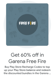1 cara mengisi saldo google play. Get 60 Off In Garena Free Fire Google Pay New Offers Desidime