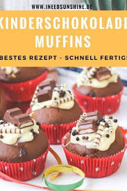 Kinderschokolade Muffins Bestes Rezept Schnell Fertig Backen Mit Kinderschokolade F R Party Geburtstag Oder Ki In 2020 Dessert Recipes Unique Recipes Chocolate Muffins