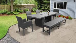 Check spelling or type a new query. Belle Rectangular Outdoor Patio Dining Table With 2 Armless Chairs 2 Chairs W Arms And 1 Bench