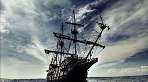 The black pearl from 'pirates of the caribbean' docked in. Leading Crypto Guide Is Under Construction Black Pearl Ship Sailing Ships Pirates Of The Caribbean
