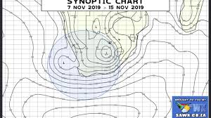 Synoptic Weather Chart For South Africa From Sa Weather Service