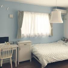 部屋全体 バードウォールデコ 白い家具 モモナチュラル 子供部屋 などのインテリア実例 2017 01 14 10 10 46 roomclip ルームクリップ インテリア 水色 子供部屋 女の子 インテリア 部屋