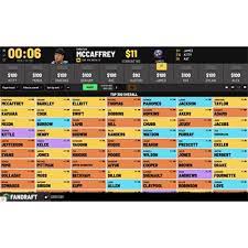 You can project the board on a tv and draft from your phone, tablet, or computer. Fandraft Online Fantasy Football Draft Board