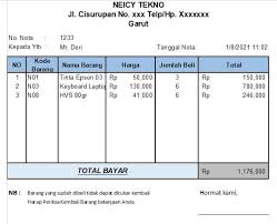Maybe you would like to learn more about one of these? Cara Membuat Nota Penjualan Barang Otomatis Di Excel Contoh Nota Neicy Tekno