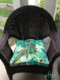 Spray Paint Fix Wicker Chair Makeover Painting Wicker Furniture Painted Wicker