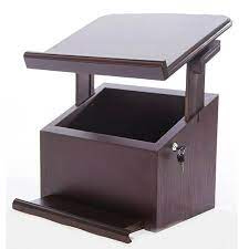 With our solutions for the height adjustment of tables, you get the opportunity to adjust the height of your tables in the simplest way, making them safe and ergonomic. Table Top Wood Shtender With Lift System Storage Box Storage Box Lockable Storage Box Wood