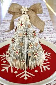 Upcycle An Old Book Into A Rustic Christmas Tree Decoration With Some Simple Fo Paper Christmas Decorations Diy Christmas Paper Decorations Diy Christmas Paper