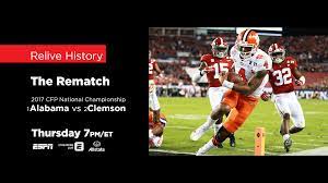 The first three weeks of the season will bring big opportunities for aac teams. The Rematch Espn Presents The 2017 College Football Playoff National Championship No 1 Alabama Vs No 2 Clemson As This Week S Throwback Thursday College Football Classics Espn Press Room U S