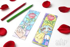 Yep, that's right, i turn down the corners of pages to mark my place, and the college i attended considered this book mutilation. Beauty And The Beast Coloring Page Bookmarks Cutesy Crafts