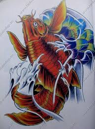 Tattoo cá chép màu vàng: Hinh XÄƒm Tattoo Ca Chep 3d á»Ÿ Eo Ä'áº¹p