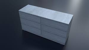 Malm 3 çekmeceli şifonyer 179 tl 6'lı skubb kutu setine uygundur; Malm 6 Cekmeceli Dresser Gri Lekeli 63x30 3 4 3d Model 8 Obj Ma Free3d